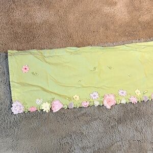 Pottery Barn kids Floral Embroidered window valences